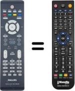 Replacement remote control Philips DVD-R3595H