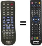 Replacement remote control Hyundai DVD320C