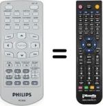 Replacement remote control Philips PET800