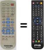 Replacement remote control Toshiba SE-R0268