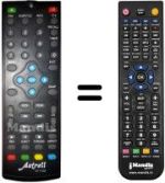 Replacement remote control ASTRELL 011122