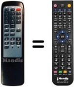 Replacement remote control Technisat MOBYLSAT2