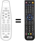 Replacement remote control Grundig DTR1200