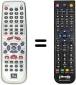 Replacement remote control Hyundai DVR530H
