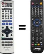 Replacement remote control Panasonic DMRE-65
