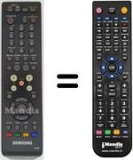 Replacement remote control Samsung SMT-T1040