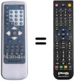 Replacement remote control MAJESTIC DVD218SD