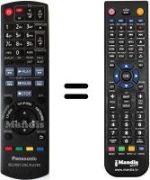 Replacement remote control Panasonic DMP-BDT100
