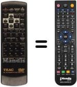Replacement remote control RC-751
