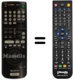 Replacement remote control RMT-D102P