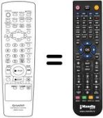 Replacement remote control Sharp DV700S