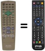 Replacement remote control Sharp DV620S