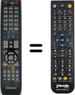 Replacement remote control Samsung DVD-SH897