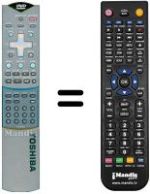 Replacement remote control Toshiba SD-2109