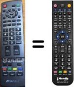 Replacement remote control Sansui 20 LCD 47HWB