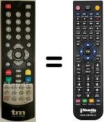 Replacement remote control TM ELECTRON TM-TDT 1019