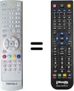 Replacement remote control Topfield SBP2000