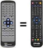 Replacement remote control Telesystem TS5200VXB