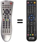 Replacement remote control ALBA ALDTR160