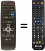Replacement remote control Xsat X SAT