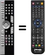 Replacement remote control Medion HVS53067
