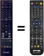 Replacement remote control Silvercrest HVS57383
