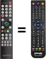 Replacement remote control Locatel WHV12405W