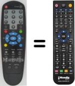 Replacement remote control HVS53598