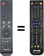Replacement remote control Samsung HVS54876