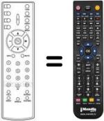 Replacement remote control Continental Edison HVS54654