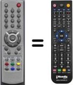 Replacement remote control HVS53314