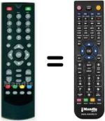 Replacement remote control HVS53405