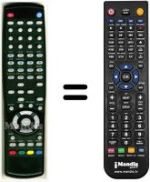 Replacement remote control Homecast HVS53485