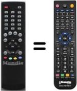Replacement remote control Homecast HVS53258