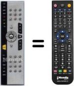 Replacement remote control HVS53386