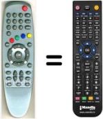Replacement remote control HVS53475