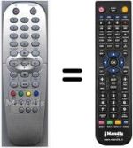 Replacement remote control HVS54079