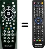 Replacement remote control WHV14504W