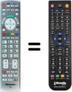 Replacement remote control Panasonic WHV12224
