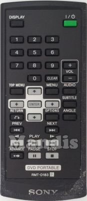 Original remote control SONY RMT-D183 (988511068) Original remote control SONY RMT-D183 (988511068)