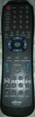 Original remote control ALLLIKE DVD-3012