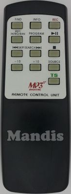 Original remote control LAUSON MP3 Digital (CL144)