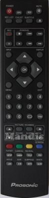 Original remote control DENVER TFD3249MC
