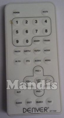 Original remote control DENVER DFT700DWHITE