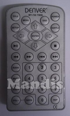 Original remote control DENVER MT720TWIN