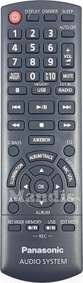 Original remote control PANASONIC Audio System (N2QAYB001097)