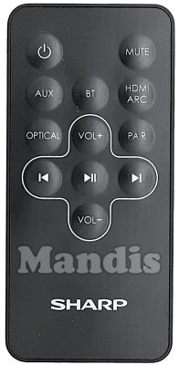 Original remote control SHARP (SH484) (105001389)
