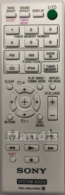 Original remote control SONY RM-AMU149W