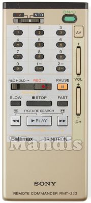 Original remote control SONY RMT-233 (A6765646A) Original remote control SONY RMT-233 (A6765646A)