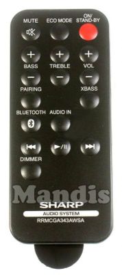 Original remote control SHARP RRMCGA343AW01
